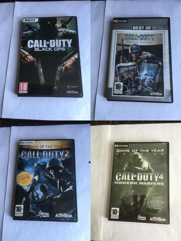 call of duty 1 2 4 + black ops PC game beschikbaar voor biedingen