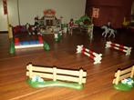 Playmobil paarden concours hindernissen wedstrijd., Ophalen of Verzenden, Zo goed als nieuw, Complete set
