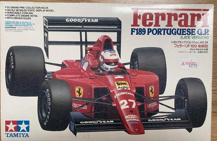 FERRARI F 189 Portugese GP Schaal 1:20, Hobby en Vrije tijd, Modelbouw | Auto's en Voertuigen, Nieuw, Auto, Groter dan 1:32, Tamiya