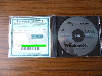 MS Windows 95 OEM met USB ondersteuning beschikbaar voor biedingen
