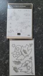 Stampin Up Citrus Blooms Stempelset + Stansen, Hobby en Vrije tijd, Scrapbooking, Ophalen of Verzenden, Zo goed als nieuw, Overige typen