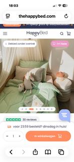 Dekbed met vaste overtrek, Ophalen of Verzenden, Deken of Dekbed, Groen, Nieuw