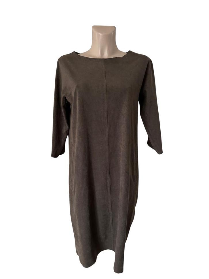 Vanilia jurk M, Kleding | Dames, Jurken, Zo goed als nieuw, Maat 38/40 (M), Bruin, Boven de knie, Ophalen of Verzenden