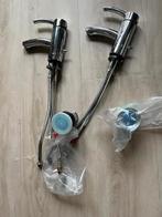 2 Dornbracht chroomwastafelkranen nieuwe afvoerplug met wast, Doe-het-zelf en Verbouw, Sanitair, Ophalen, Gebruikt, Chroom, Wastafel