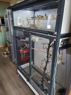 Grote binnenvoliere 125x60x180, Dieren en Toebehoren, Ophalen, Zo goed als nieuw, Aluminium, Volière
