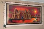 Egyptische piramide poster in lijst, Ophalen, 125 cm of meer, Zo goed als nieuw, Schilderij