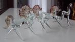 paarden beeldjes, miniatuur, volledig van glas, zgan, Antiek en Kunst, Ophalen of Verzenden