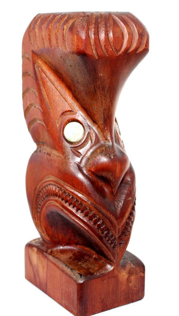 Prachtige Houten Maori Hei Tike Beeld NZ Rotorua, Antiek en Kunst, Kunst | Niet-Westerse kunst, Verzenden