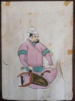 Origineel miniatuur India. Voorstelling van een heer., Antiek en Kunst, Kunst | Niet-Westerse kunst, Ophalen of Verzenden