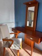 Kaptafel met spiegel en bijpassende stoel, 100 tot 150 cm, 150 tot 200 cm, Gebruikt, Ophalen