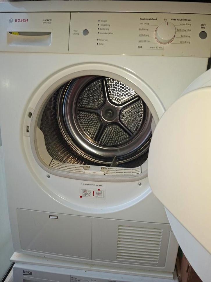 Bosch Maxx 6 Sensitive Droger, Witgoed en Apparatuur, Wasdrogers, Gebruikt, Condens, Voorlader, 6 tot 8 kg, 85 tot 90 cm, Anti-kreukfase