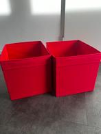 2 bakken drona ikea rood voor kallax kast, Ophalen, Minder dan 50 cm, Minder dan 50 cm, Zo goed als nieuw