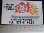 sticker Esso antwerpen logo mazout zonder zorgen, Verzenden, Zo goed als nieuw, Bedrijf of Vereniging