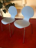 2 vlinder stoelen, Huis en Inrichting, Stoelen, Ophalen, Gebruikt, Twee, Blauw