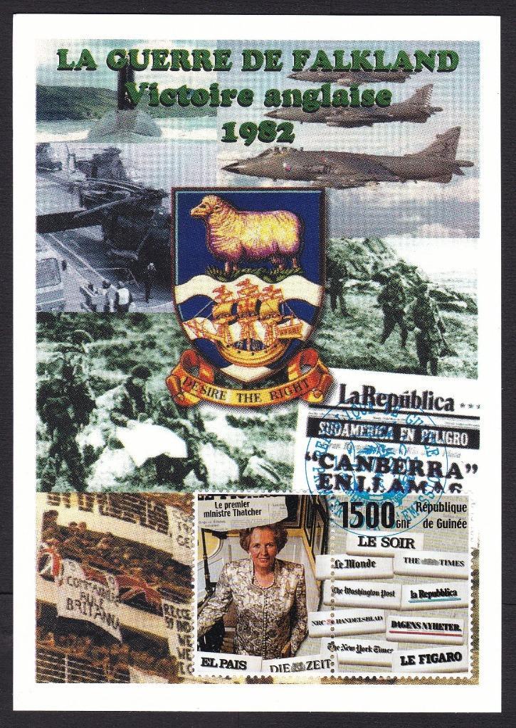 Maximum kaart Falkland Oorlog, Margaret Thatcher, Postzegels en Munten, Brieven en Enveloppen | Buitenland, Overige typen, Verzenden