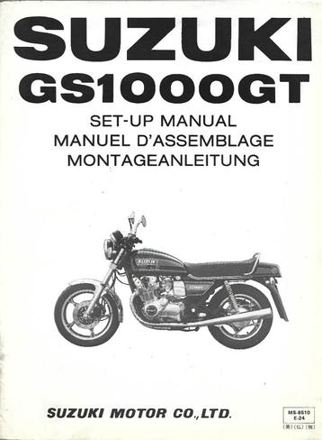 Suzuki GS1000 GT set up manual (1516z) beschikbaar voor biedingen
