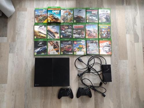 xbox one set - inclusief 18 spellen en 2 controllers, Spelcomputers en Games, Spelcomputers | Xbox One, Zo goed als nieuw, Xbox One