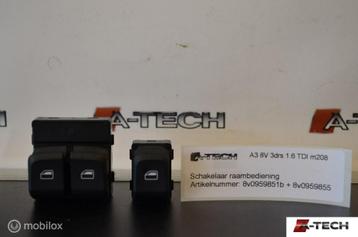 Raamschakelaar set Audi A3 8V 12-'17 8v0959851b 8v0959855 beschikbaar voor biedingen