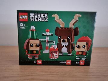 Lego Brick Headz 40353 Reindeer 85 Elf 86 Elfie 87 beschikbaar voor biedingen