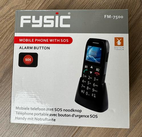 ***Fysic FM-7500 simpele senioren telefoon***, Telecommunicatie, Mobiele telefoons | Batterijen en Accu's, Zo goed als nieuw, Overige merken