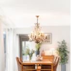 Classic Revival stijl kroonluchter H100D75cm, Ophalen, Zo goed als nieuw, Glas, Classic Revival