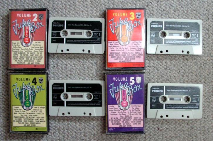 4 Juke box Special cassettes €4 p/s 4 voor €12 ZGAN, Cd's en Dvd's, Cassettebandjes, Zo goed als nieuw, Origineel, Verzamelalbums
