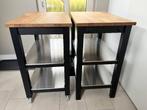 IKEA keukentrolley met RVS legplanken - 2 stuks, Ophalen, Gebruikt, Zwart, 50 tot 100 cm