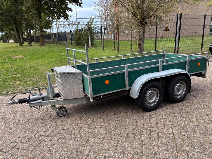 Hapert  dubbel-asser extra lang, Auto diversen, Aanhangers en Bagagewagens, Gebruikt, Ophalen