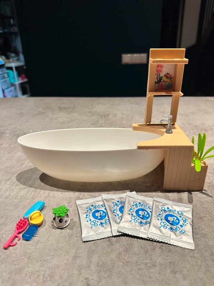 Barbie Badset, Kinderen en Baby's, Speelgoed | Poppen, Gebruikt, Barbie, Ophalen