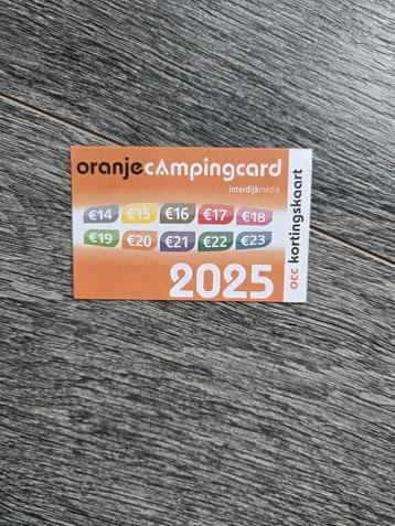 LOSSE KORTINGSKAART 2025 Oranje campinggids  beschikbaar voor biedingen