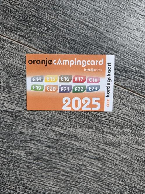 LOSSE KORTINGSKAART 2025 Oranje campinggids, Boeken, Reisgidsen, Nieuw, Campinggids, Europa, Overige merken, Ophalen of Verzenden