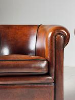 2x Clubchair schapenleer klassiek Lounge Atelier, Ophalen, Zo goed als nieuw