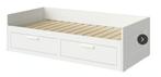 Ikea bed Brimnes, Huis en Inrichting, Slaapkamer | Bedden, Ophalen, Gebruikt, Wit, Tweepersoons