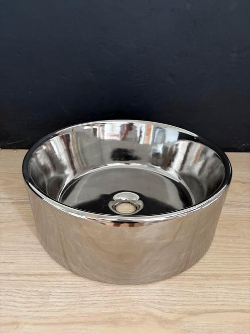 Zilveren Waskom - 40,5 cm Breed, Huis en Inrichting, Badkamer | Badkamermeubels, Nieuw, Wasbak of Wastafel, Minder dan 100 cm