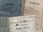 Wo1/wo2 Duits lot: Wehrpass, WO1 Militärpass & WO1 Soldbuch, Verzamelen, Ophalen of Verzenden, Landmacht, Duitsland, Overige typen