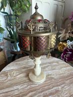 Oosterse Tafellamp met Gekleurd Glas, Antiek en Kunst, Antiek | Lampen, Ophalen