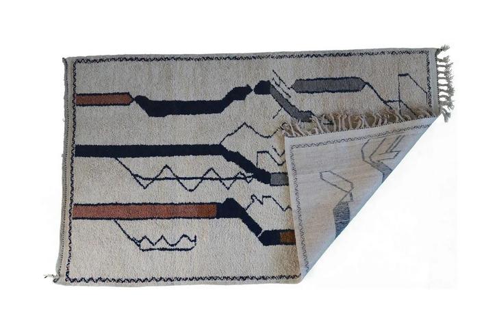 Handgemaakt Marokkaans vloerkleed - 130x210 cm, Huis en Inrichting, Stoffering | Tapijten en Kleden, Nieuw, 100 tot 150 cm, 200 cm of meer