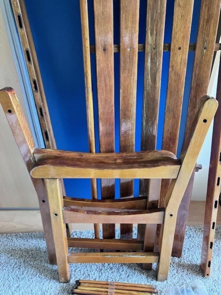 Houten tuinbank voor de echte klusser, zie foto's, Tuin en Terras, Tuinbanken, Gebruikt, Hout, Ophalen