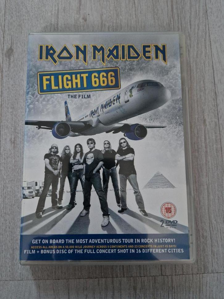 DVD Iron Maiden: Flight 666: The Film 2disc, Cd's en Dvd's, Dvd's | Muziek en Concerten, Zo goed als nieuw, Muziek en Concerten
