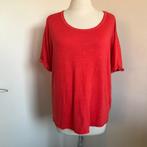 10 Days linnen t shirt koraalrood, Maat 42/44 (L), Ophalen of Verzenden, Zo goed als nieuw, Korte mouw