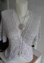 zilveren schuif ketting met grote hanger Niekerk N10 [272], Verzenden, Zilver, Ketting