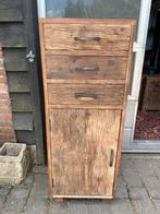 Robuuste kast gemaakt van oud hout, Ophalen, 100 tot 150 cm, Teakhout, Zo goed als nieuw