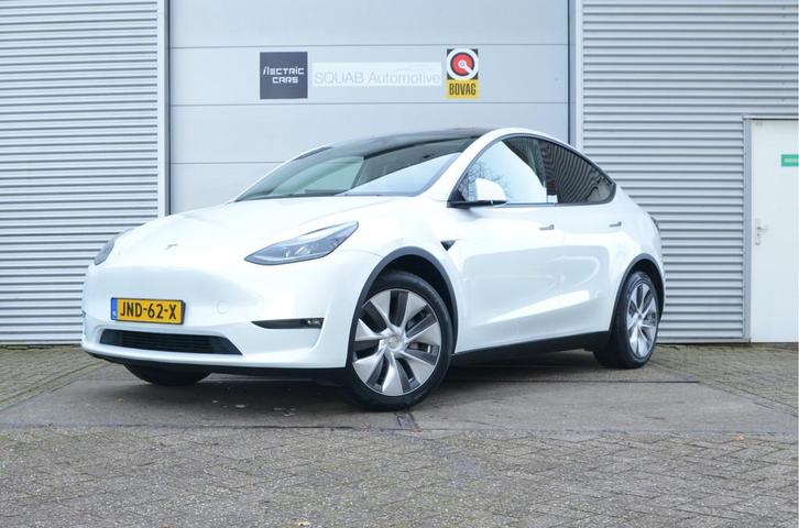 Tesla Model Y Long Range AWD 75 kWh AutoPilot, BTW auto, Auto's, Tesla, Bedrijf, Te koop, Model Y, 4x4, ABS, Achteruitrijcamera