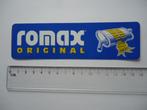 sticker ROMAX original uitlaat uitlaten dealer garage retro, Verzamelen, Stickers, Overige typen, Zo goed als nieuw, Verzenden