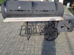 Robuuste offset smoker BBQ, Tuin en Terras, Houtskoolbarbecues, Ophalen, Gebruikt