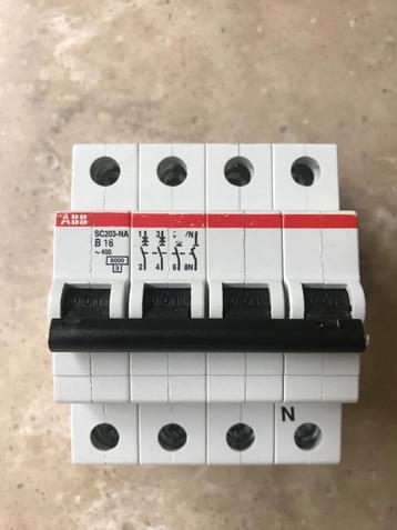 ABB krachtgroep 3 polig + nul B16 6kA S203-B16NA beschikbaar voor biedingen