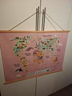 Canvas wereldkaart kinderkamer, Ophalen