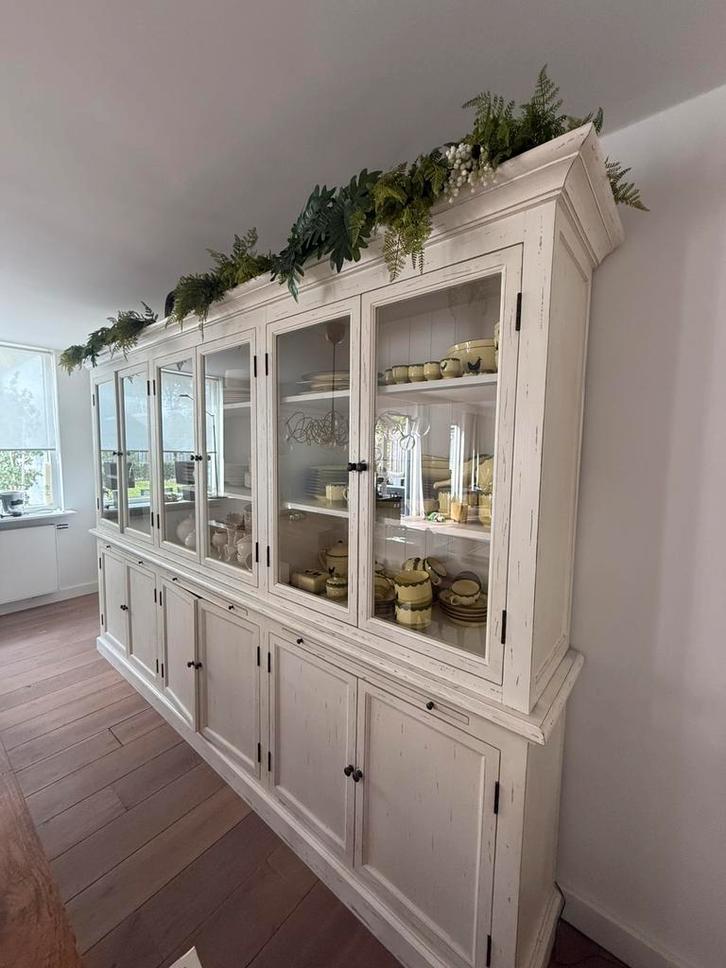 Landelijke Buffetkast Wit XL (uniek) - 4/10 ophalen!, Huis en Inrichting, Kasten | Buffetkasten, Zo goed als nieuw, 200 cm of meer