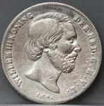Zilveren 1/2 gulden 1858 - halve gulden 1858 Willem 3, Postzegels en Munten, Munten | Nederland, ½ gulden, Zilver, Koning Willem III