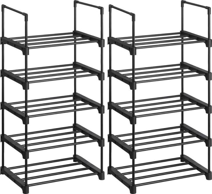 Nieuw schoenenrekken met 5 niveaus, set van 2, metalen schoe, Huis en Inrichting, Kasten | Schoenenrekken, Nieuw, Ophalen of Verzenden